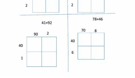 multiplication using area model worksheets