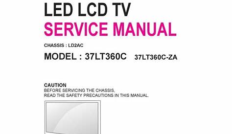 LG 37LT360C SERVICE MANUAL Pdf Download | ManualsLib