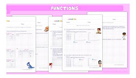 functions worksheets with answers