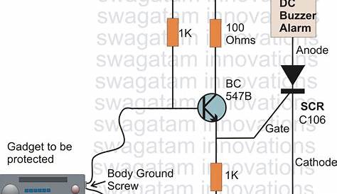 simple burglar alarm circuit diagram