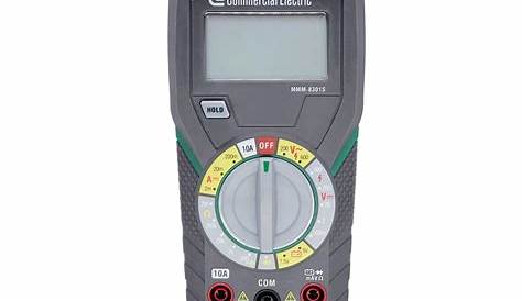 Commercial Electric Manual Ranging Multimeter MMM-8301S - The Home Depot