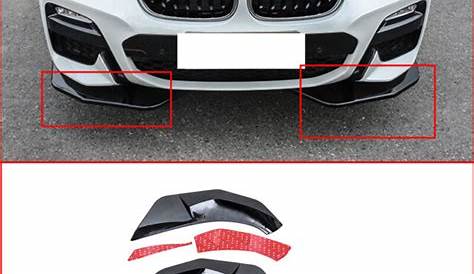 ABS carbon fiber front bumper with front lip trim For BMW X3 2018