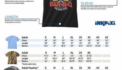 Us Standard T Shirt Size Chart | BET-C