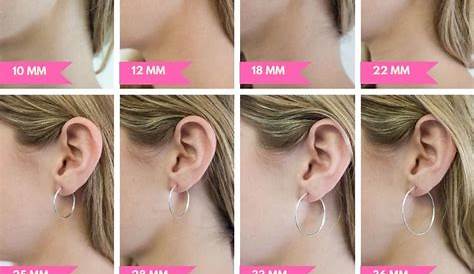 hoop earrings size chart - Google Search hoop earrings size chart