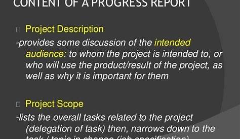 progress report synonym