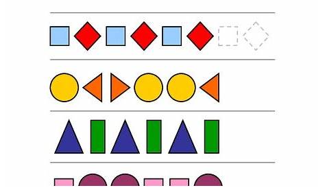 Complete The Patterns Worksheet for Kindergarten - 1st Grade | Lesson