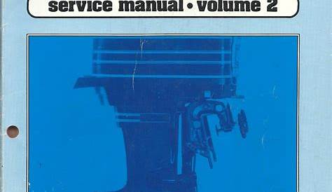 Old Outboard Service Manual Volume 2 for 30HP plus prior to 1969