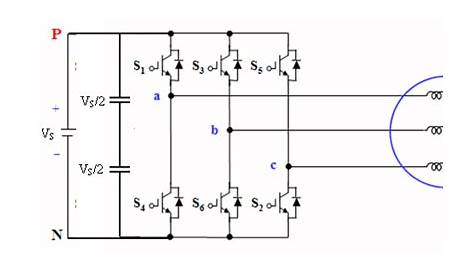 3 phase bridge inverter circuit diagram