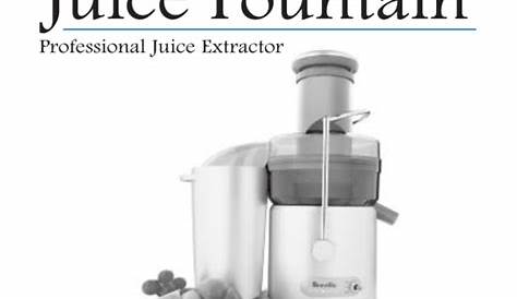 Breville the Juice Fountain JE95 User manual | Manualzz