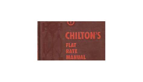 chilton flat rate manual