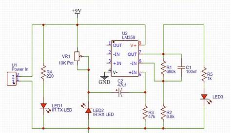 pulse sensor circuit diagram