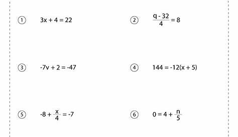 two-step equations worksheet pdf