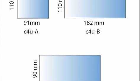 greeting card size chart