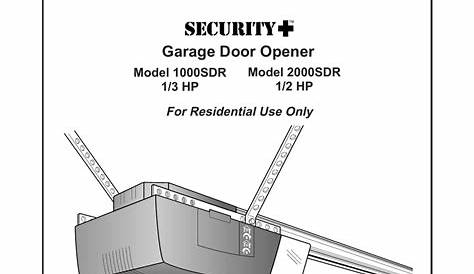 Liftmaster Professional 1 2 Hp Garage Door Opener Manual | Dandk Organizer