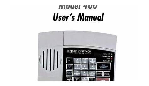 sensaphone web 600 manual