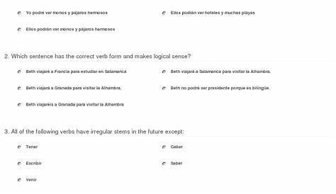spanish future tense worksheets