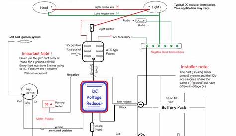 club car voltage reducer wiring diagram