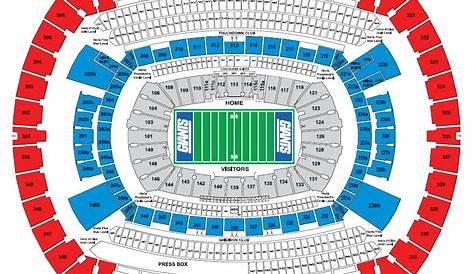 MetLife Stadium, E. Rutherford NJ | Seating Chart View