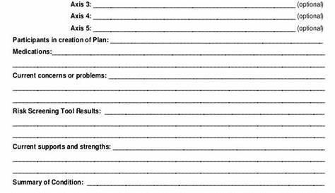 Mental Health Care Plan Template - 9+ Free Sample, Example, Format Download