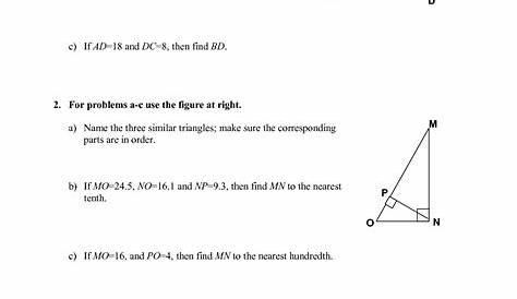 8 Best Images of Geometry Similar Triangles Worksheet - Similar