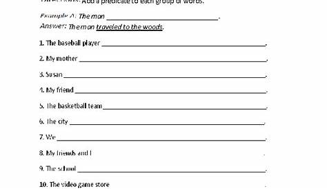 grade 5 predicate nominative worksheet
