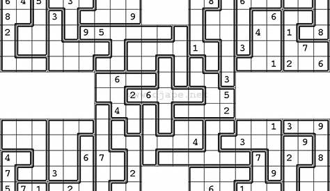 Jigsaw Samurai Sudoku | Puzzles | Pinterest