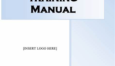 technical training manual pdf