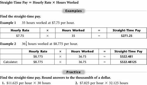 working overtime worksheet answers