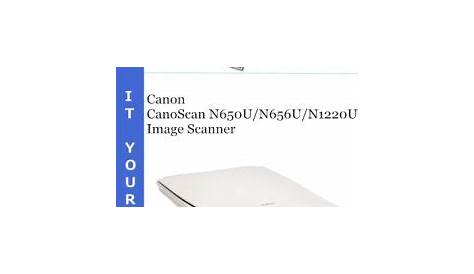 canon canoscan n656u scanner owner's manual