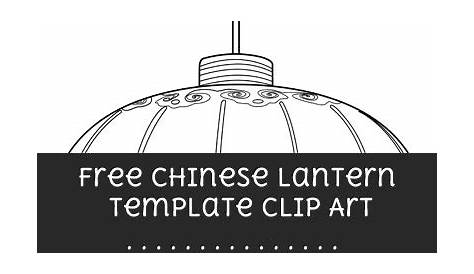 Chinese Lantern Template – Clipart