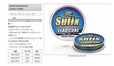 Sufix Performance Lead Core 100 Yards Metered Fishing Line (12-Pounds