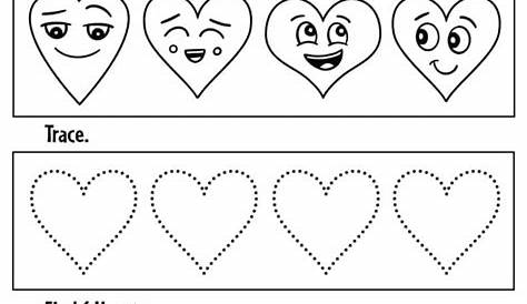 Free Heart Worksheets for Preschool! ⋆ The Hollydog Blog