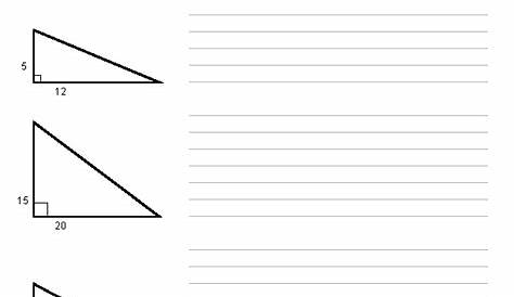 the converse of the pythagorean theorem worksheet answer key