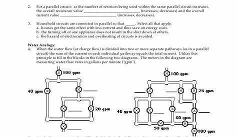 Parallel Circuit Problems Worksheet Answer Key / Series parallel