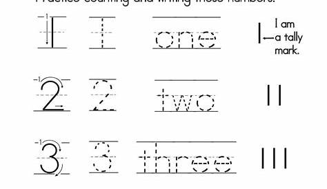 free math worksheets number tracing and writing 1 10 - writing numbers