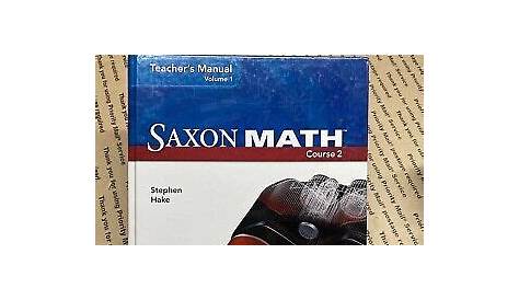 saxon math teacher edition