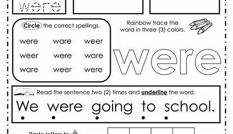 Sight Word Worksheets Bundle - Distance Learning | Sight word