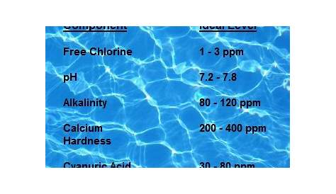 pool water chemistry 101