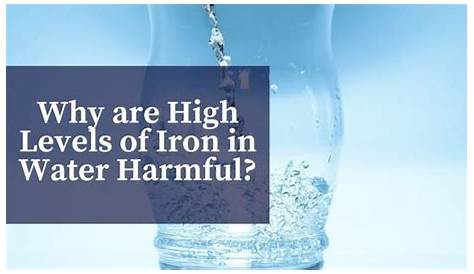 water iron levels chart