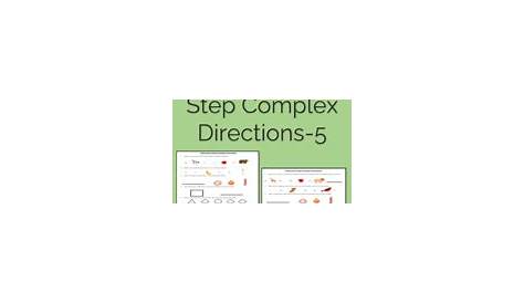 Following Multi-step Directions Worksheets & Teaching Resources | TpT