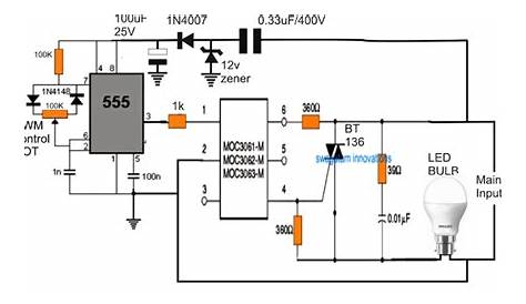 automatic light dimmer circuit diagram