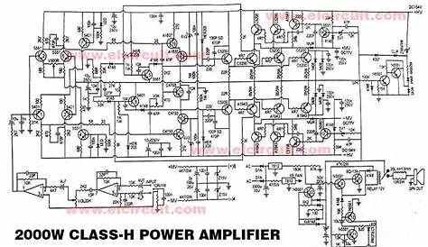 2000w car amplifier circuit diagram