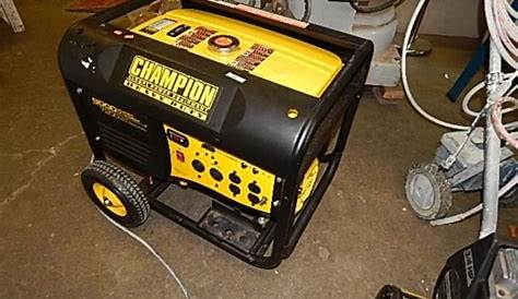 CHAMPION 9000 WATT GENERATOR - WORKING