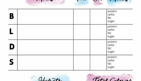 Daily Food Journal Printable That are Sassy | Tristan Website