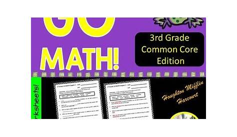 GO MATH 3rd Grade Vocabulary Worksheets Full Year by The Teacher Team