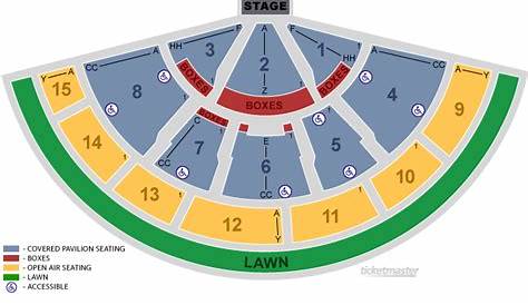 xfinity center mansfield seating chart with rows and seat numbers