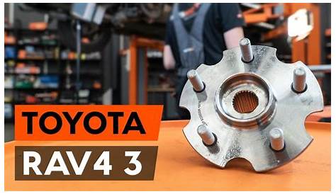 How to change rear wheel bearing on Toyota RAV4 III – replacement guide