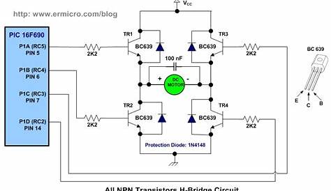 H-Bridge Microchip PIC Microcontroller PWM Motor Controller | ermicroblog