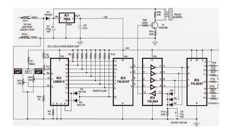 battery charge monitor circuit diagram