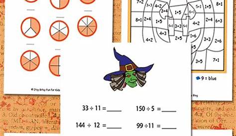 Halloween Math Worksheets Free Kids Printable | Halloween math